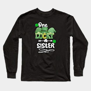 One Lucky sister with gnomes Long Sleeve T-Shirt